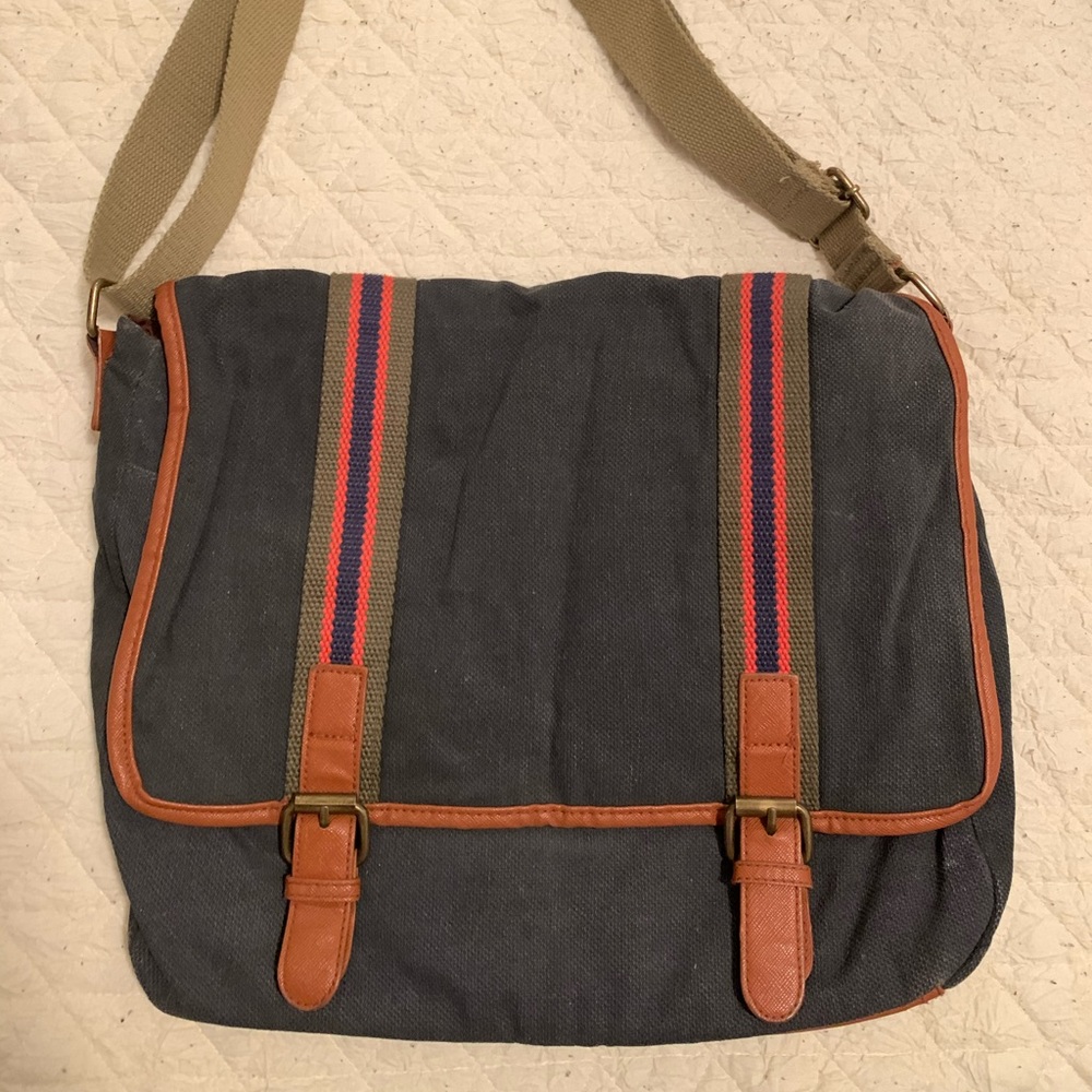 Blue messenger bag